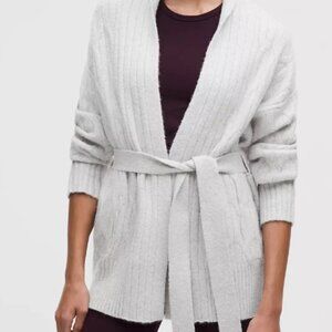 lululemon women's Alpaca-Blend Tie-Front Long Cardigan